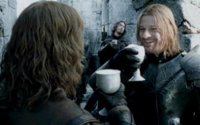 That cup of ale Boromir pours for Faramir